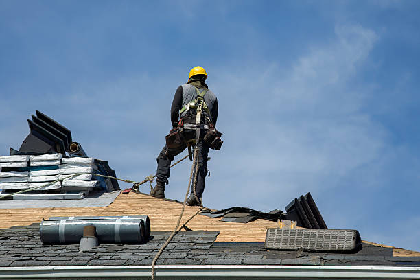 Professional Roof Replacement technician working in Amana, IA